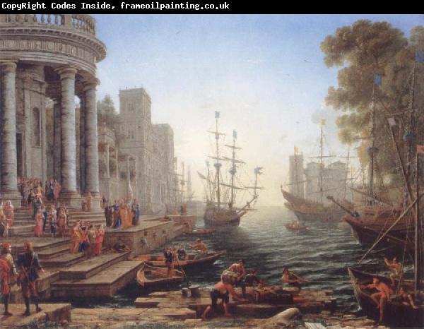 Claude Lorrain Seaport with the embarkation of Saint Ursula